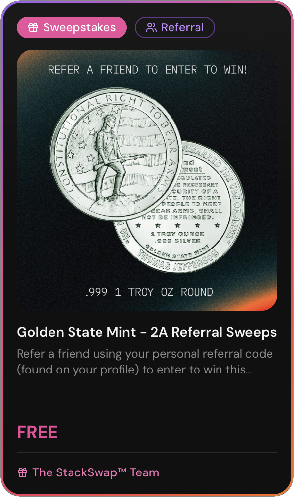 Stack Swap Logo StackSwap™ - Buy, Sell and Trade Precious Metals with Confidence